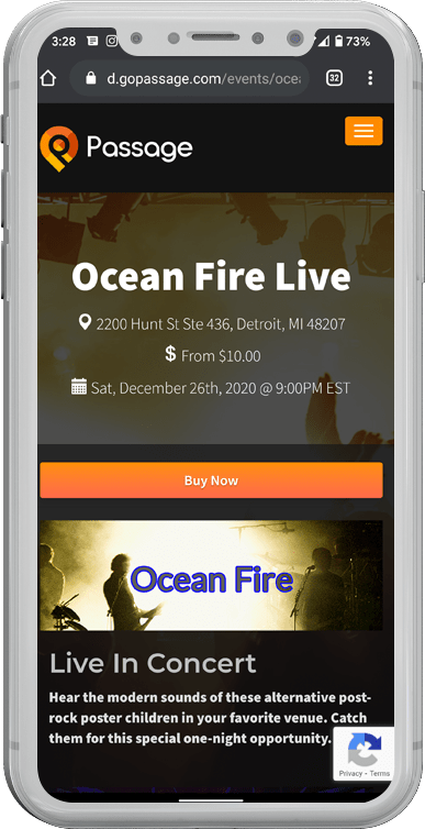 Ocean Fire Live Passage App